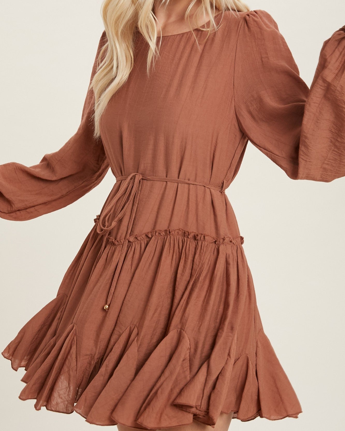 The Rachel Ruffled Boho Mini Dress – Champagne Sundays LLC